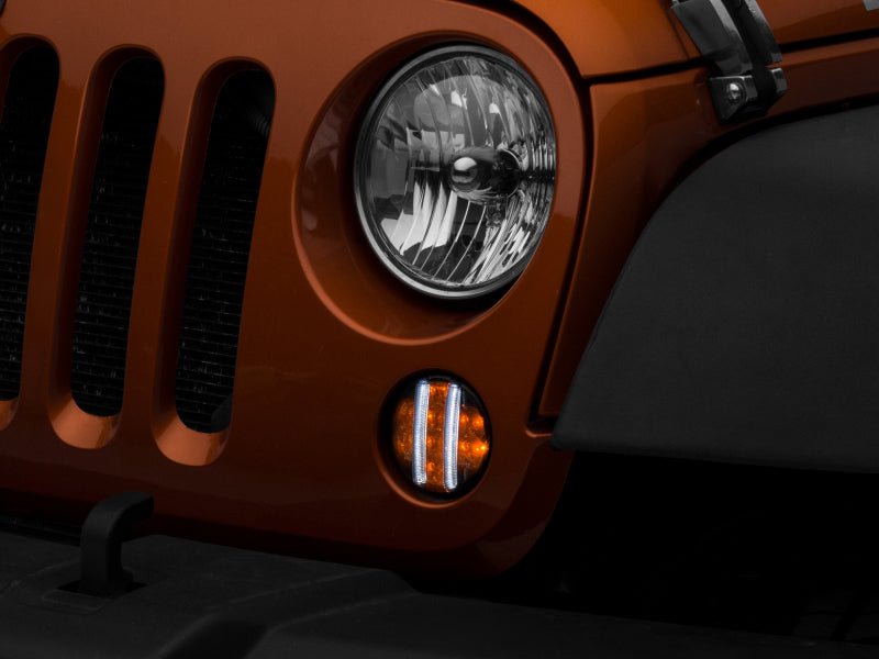 Raxiom 07 - 18 Jeep Wrangler JK Axial Series LED Front Turn Signals (Smoked) - My Store