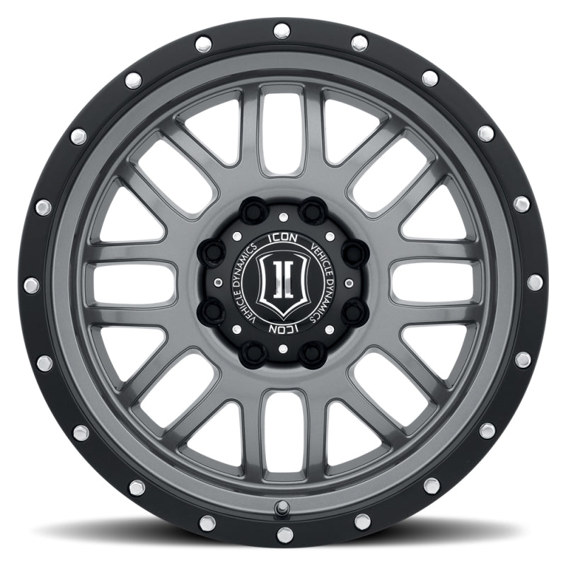 ICON Alpha 20x9 8x170 0mm Offset 5in BS 125.2mm Bore Gun Metal Wheel - My Store