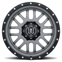 ICON Alpha 20x9 8x170 0mm Offset 5in BS 125.2mm Bore Gun Metal Wheel - My Store