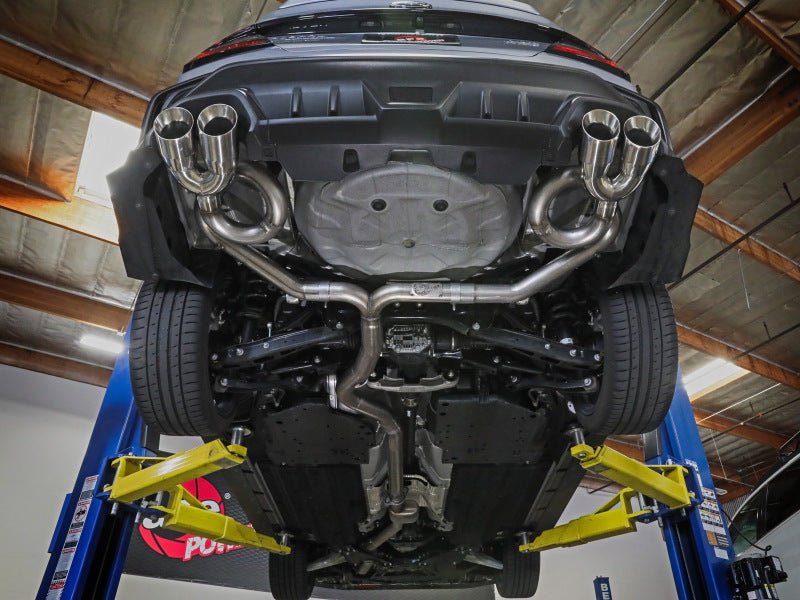 aFe POWER Takeda 3in to 2 - 1/2in 304 SS Cat - Back Exhaust w/ Black Tips 22 - 23 Subaru WRX H4 - 2.4L (t) - My Store