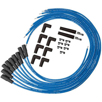 compare product Moroso Universal Ignition Wire Set - Blue Max - Spiral Core - Unsleeved - 90 Degree - Blue