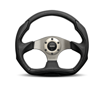 compare product Momo Eagle Steering Wheel 350 mm - Black Leather/Anthracite Spokes