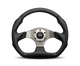 Momo Eagle Steering Wheel 350 mm - Black Leather/Anth Spokes - My Store