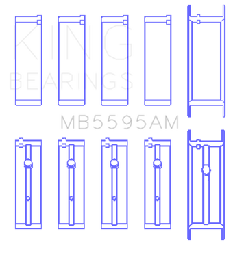 compare product King Engine Bearings Nissan KA-24E Main Bearing Set - Size STD