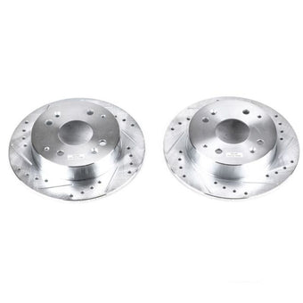 compare product Power Stop 98-99 Acura CL Rear Evolution Drilled & Slotted Rotors - Pair