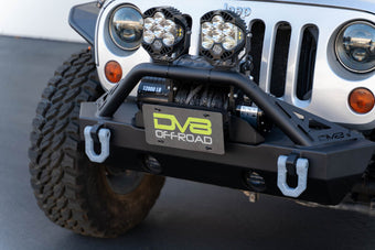 compare product DV8 Offroad Fairlead Mounted Flip-Up License Plate Bracket