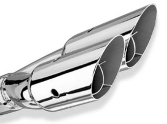 compare product Borla Universal Polished Tip Dual Round Angle-Cut Intercooled (inlet 2 1/2in. Outlet 3in) *NO Return