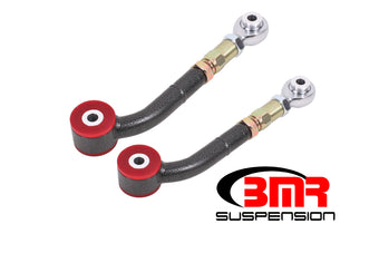 compare product BMR 08-17 Challenger Upper Trailing Arms w/ On-Car Adj. Poly/Rod Ends - Black Hammertone