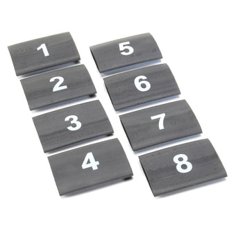 compare product DEI Wire Markers 8pc Set Numbered 1-8 - Black