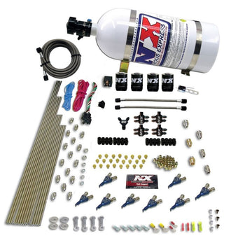 compare product Nitrous Express 8 Cyl Piranha Direct Port 4 Solenoids Nitrous Kit (200-500HP) w/10lb Bottle