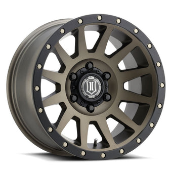 compare product ICON Compression 17x8.5 6x5.5 25mm Offset 5.75in BS 95.1mm Bore Bronze Wheel