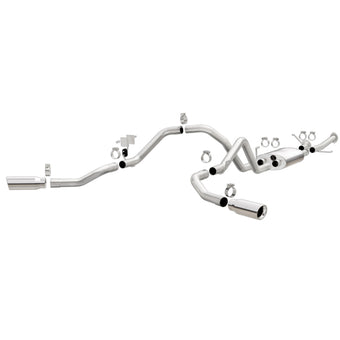 compare product MagnaFlow Cat-Back 10-15 Toyota Tundra SC LB / CC SB 4.6L/5.7L V8 SS 2.5 Dual Split Rear 4in Tip
