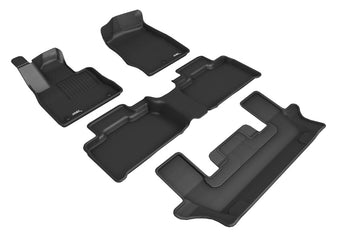 compare product 3D MAXpider 2020-2021 Ford Explorer 1st/2nd/3rd Row Floor Mats - Black