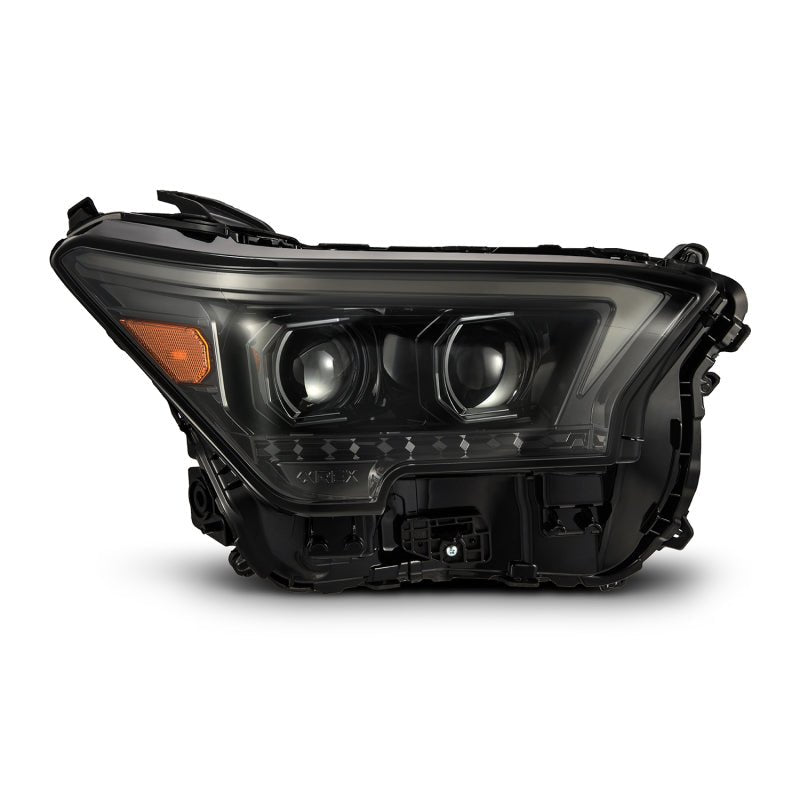 AlphaRex 23 - 24 Toyota Tacoma LUXX - Series LED Proj Headlights Alpha Blk w/Actv Light & Seq. Sig + DRL - My Store