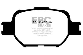 compare product EBC 04-10 Scion TC 2.4 Yellowstuff Front Brake Pads