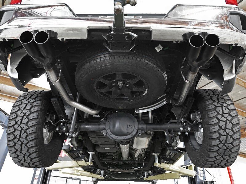 aFe Vulcan Series 3 - 2.5in 304SS Exhaust Cat - Back w/Blk Tips 2019 GM Silverado/Sierra 1500 L4 - 2.7L(t) - My Store