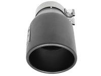 aFe MACH Force - Xp 3in 304 SS Metallic Black Exhaust Tip 3in In x 4 - 1/2in Out x 9in L Clamp - On Right - My Store