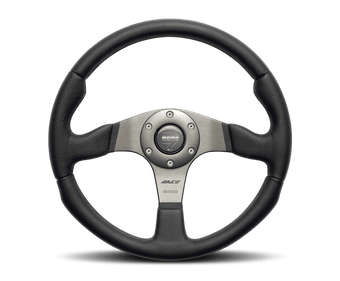 compare product Momo Race Steering Wheel 350 mm - Black Leather/Anthracite Spokes (1st Version)