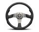 Momo Race Steering Wheel 350 mm - Black Leather/Anth Spokes - My Store