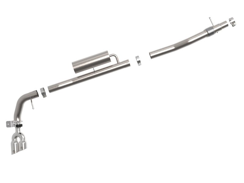aFe Rebel Series 3in Cat - Back Exhaust Side Exit w/ Polished Tips 19 - 20 Ford Ranger L4 - 2.3L (t) - My Store