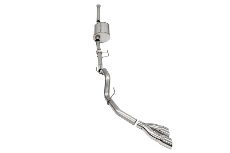 Corsa 2021 - 2025 Ford F - 150 SuperCrew/6.5in Bed 3.5L V6 Sport Cat - Back Single Side Exit - Polished - My Store