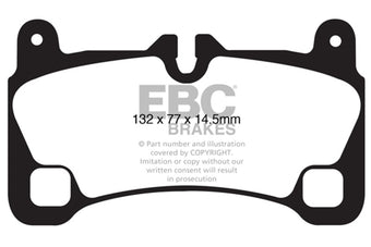 compare product EBC 08 Porsche Cayenne 4.8 Turbo Extra Duty Rear Brake Pads