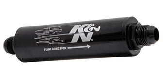compare product K&N 2in OD x 9in L 10AN 74 Micron In-Line Fuel/Oil Filter