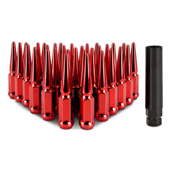 compare product Mishimoto Mishimoto Steel Spiked Lug Nuts M14 x 1.5 32pc Set Red