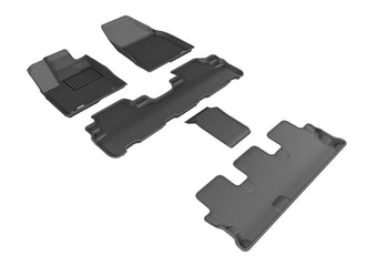 compare product 3D MAXpider 14-19 Toyota Highlander w/ Bucket 2nd Row Kagu Floormat Set (R1, R2, R3) - Black