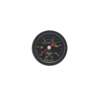 compare product Russell Performance 15 psi fuel pressure gauge black face and case (Liquid-filled)