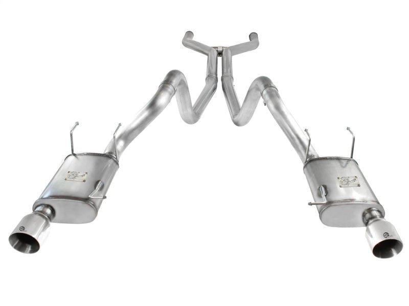aFe MACHForce XP Cat - Back Exhaust 3in SS w/ Polished Tips 11 - 14 Ford Mustang GT V8 5.0L - My Store