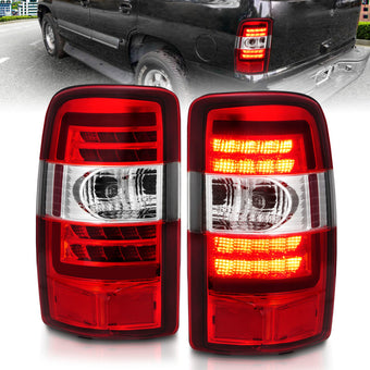 compare product ANZO 2000-2006 Chevrolet Tahoe LED Tail Lights w/ Red Lens Chrome Housing