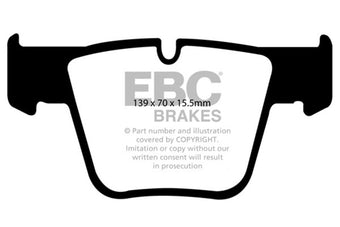 compare product EBC 07-11 Mercedes-Benz CL63 AMG 6.2 Redstuff Front Brake Pads