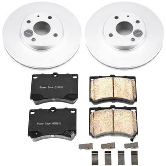 compare product Power Stop 91-03 Ford Escort Front Z17 Evolution Geomet Coated Brake Kit
