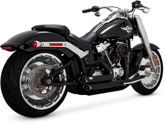 compare product Vance & Hines 18-22 Harley Softail Wide Tire Shortshots Staggered Exhaust System - Black