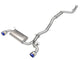 aFe POWER Takeda 2021 Toyota Supra 2.0L (t) 2.5in - 3in 304 SS CB Exhaust w/ Blue Tips - My Store