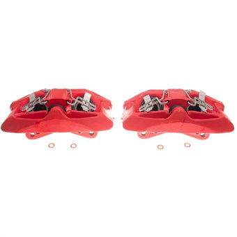 compare product Power Stop 03-04 Audi A6 Front Red Calipers w/Brackets - Pair