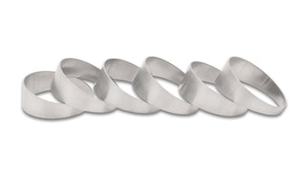 compare product Vibrant 2.50in O.D. T304 SS Pie Cuts - Set of 6