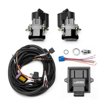 compare product Wilwood Electronic Parking Brake Rear Retrofit Kit w/ Switch Harness - Black Powder Coat Caliper