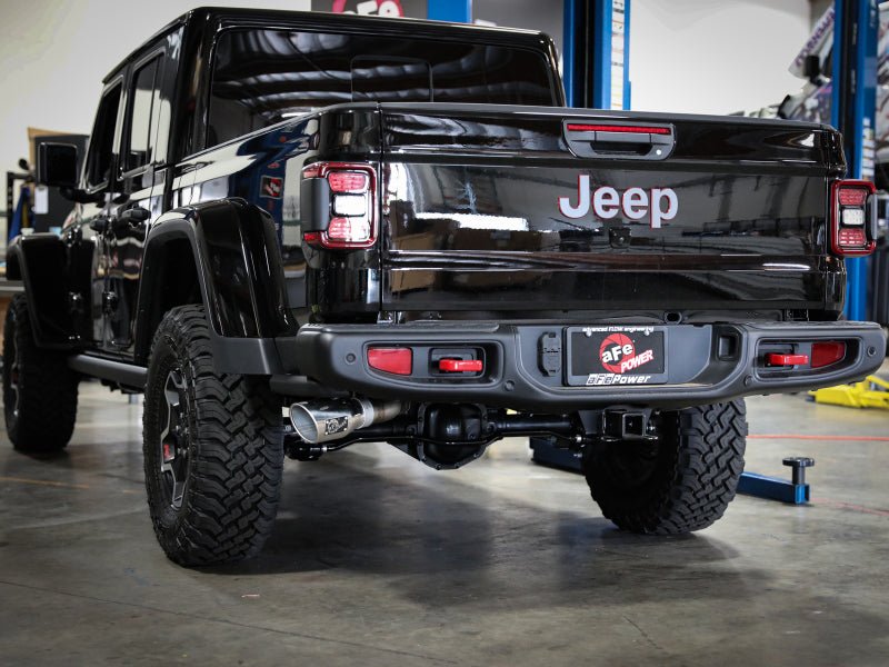 aFe Apollo GT Series 409 Stainless Steel Cat - Back Exhaust 2020 Jeep Gladiator 3.6L - Polished Tip - My Store