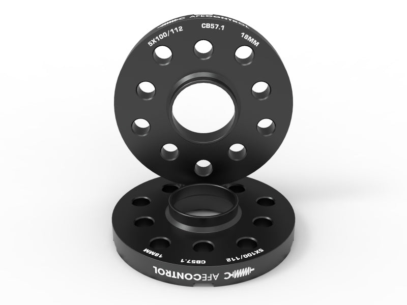 aFe CONTROL Billet Aluminum Wheel Spacers 5x100/112 CB57.1 18mm - Volkswagen/Audi - My Store