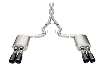 compare product Corsa 2024-2025 Ford Mustang V8 5.0L 3in Cat-Back Exhaust System w/ Twin 4in Black Straight Tips