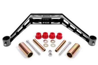 compare product BMR 79-93 Ford Mustang Transmission Crossmember TH400 / T-56 - Black Hammertone