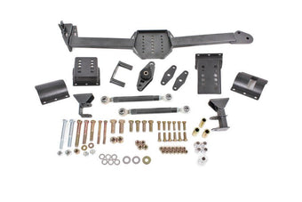 compare product BMR 05-14 S197 Mustang Body Mount Watts Link Rod End/Poly w/ Adj. Axle Clamps - Black Hammertone