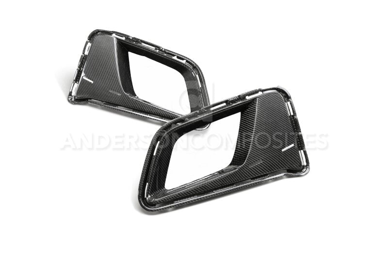 Anderson Composites 17 - 18 Chevrolet Camaro 1LE Carbon Fiber Type LE Air Duct Bezels - My Store