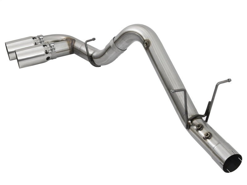 aFe Victory Series 4in 409 - SS DPF - Back Exhaust w/ Dual Polished Tips 2017 GM Duramax V8 - 6.6L(td) L5P - My Store