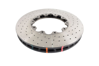 compare product DBA 19+ Chevrolet Camaro ZL1 (w/ M6 Nuts) 5000 Series Cross Drilled & Dimpled Brake Rotor