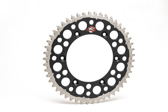 compare product Renthal 92-24 Honda CR125R/250R/500R/ CRF250R/X/450R/RWE/RX Rear Twinring - Black 520-49P Teeth