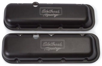 compare product Edelbrock Valve Cover Victor Series Chevrolet 1965 and Later 396-502 V8 Low Black