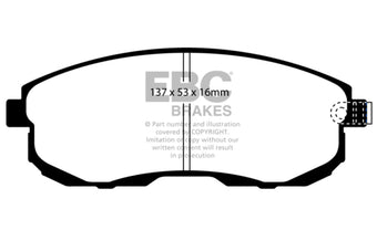 compare product EBC 02-03 Infiniti G20 2.0 Greenstuff Front Brake Pads